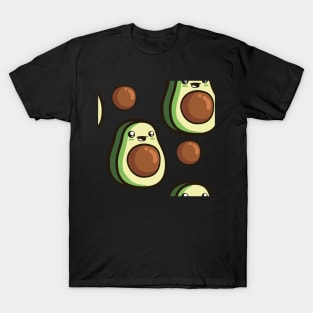 Avocado Cute Vegetable funny baby character T-Shirt